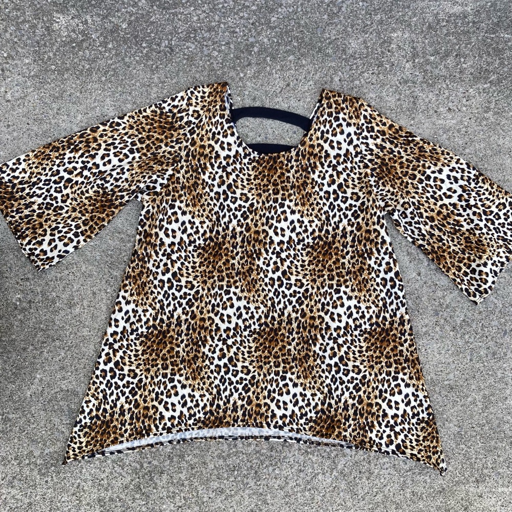Star Vixen Leopard Print Shirt Size 2X